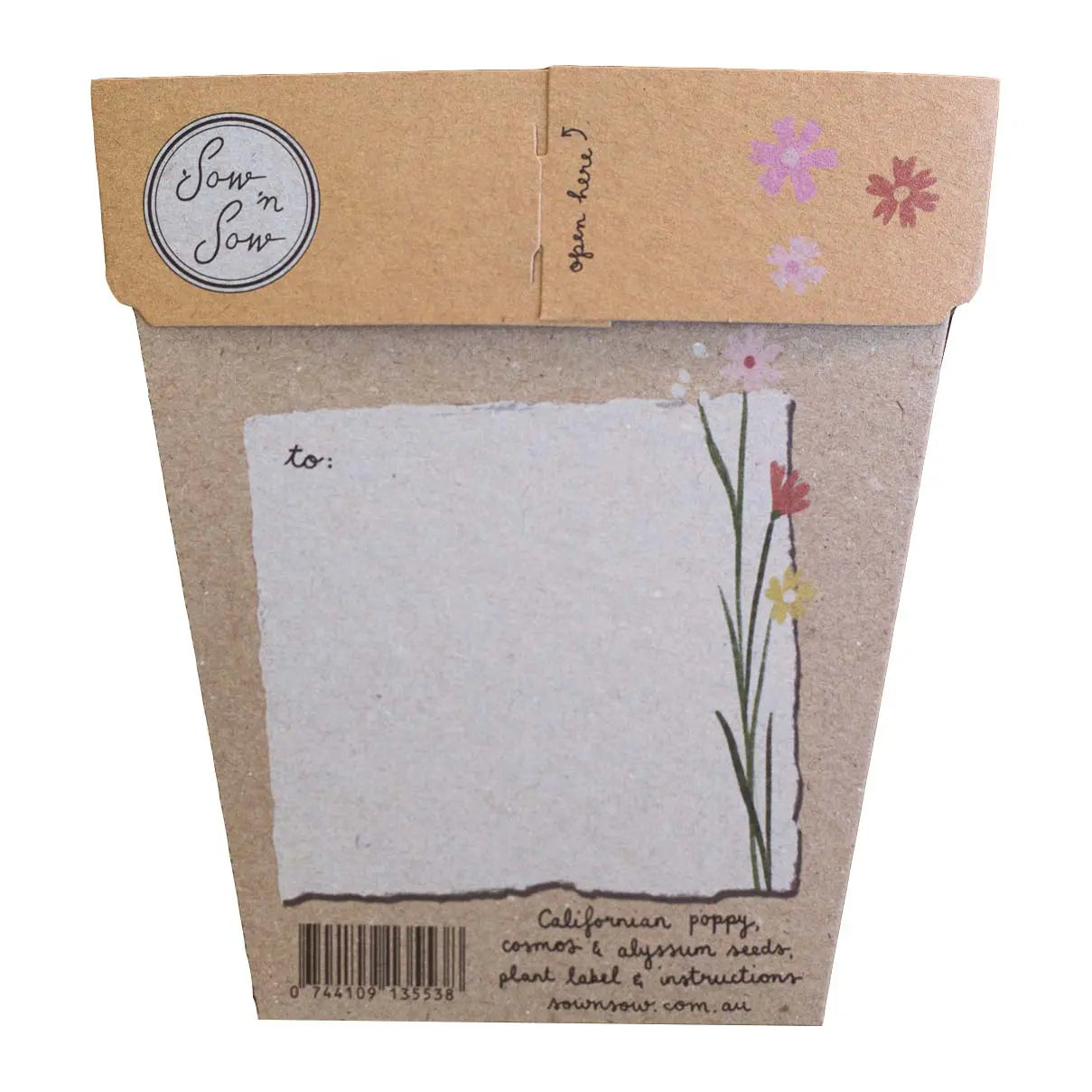 Sow 'n Sow Gift of Seeds Wild Flowers-The Living Co.