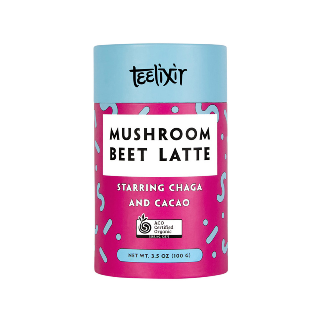 Teelixir Mushroom Beet Latte with Chaga 100g-The Living Co.