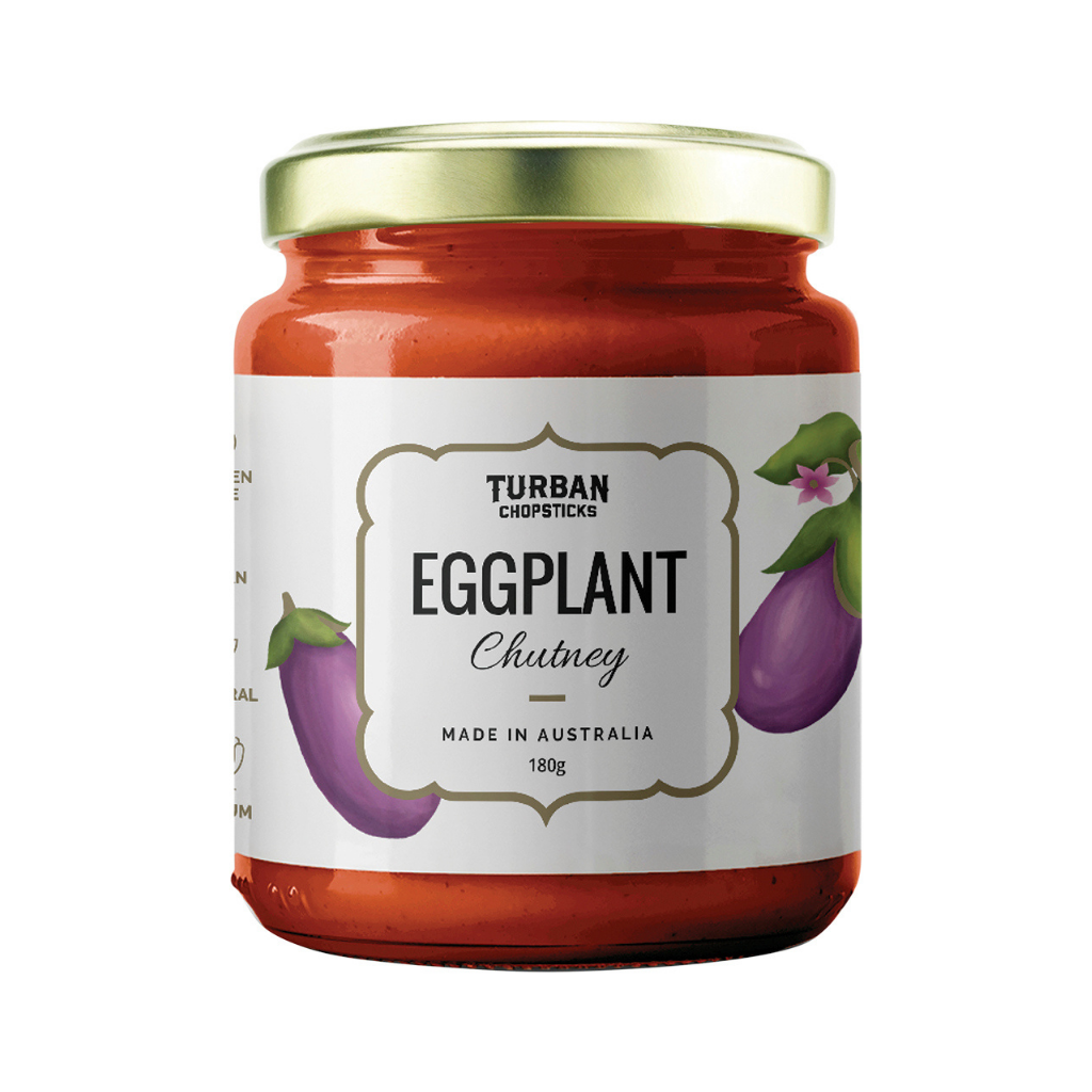 Turban Chopsticks Chutney Eggplant-The Living Co.