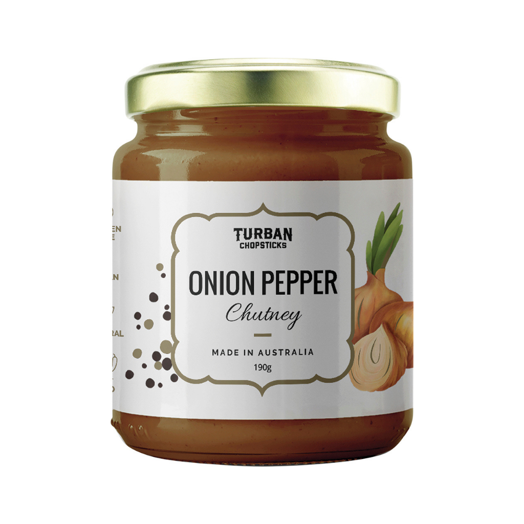 Turban Chopsticks Chutney Onion Pepper-The Living Co.