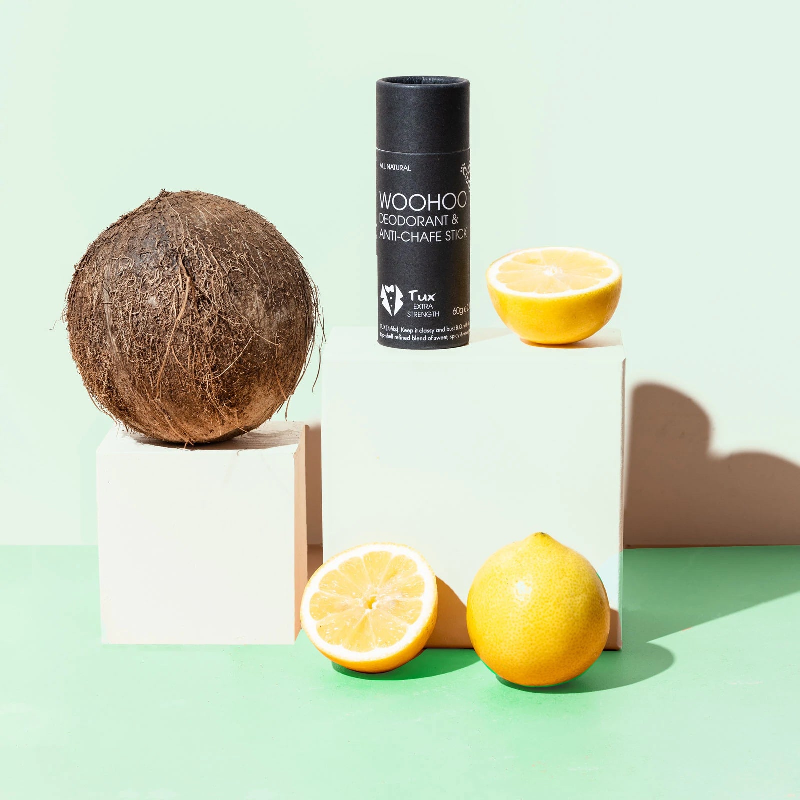 Woohoo Natural Deodorant & Anti-Chafe Stick (Tux) 60g