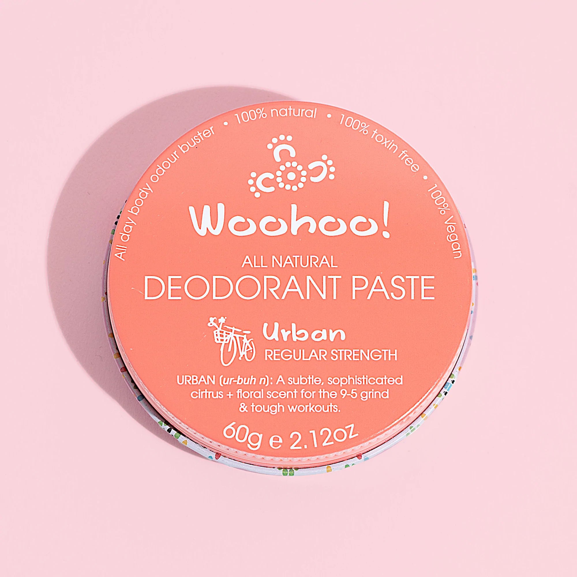 Woohoo Deodorant Paste Urban (Regular Strength) Tin 60g