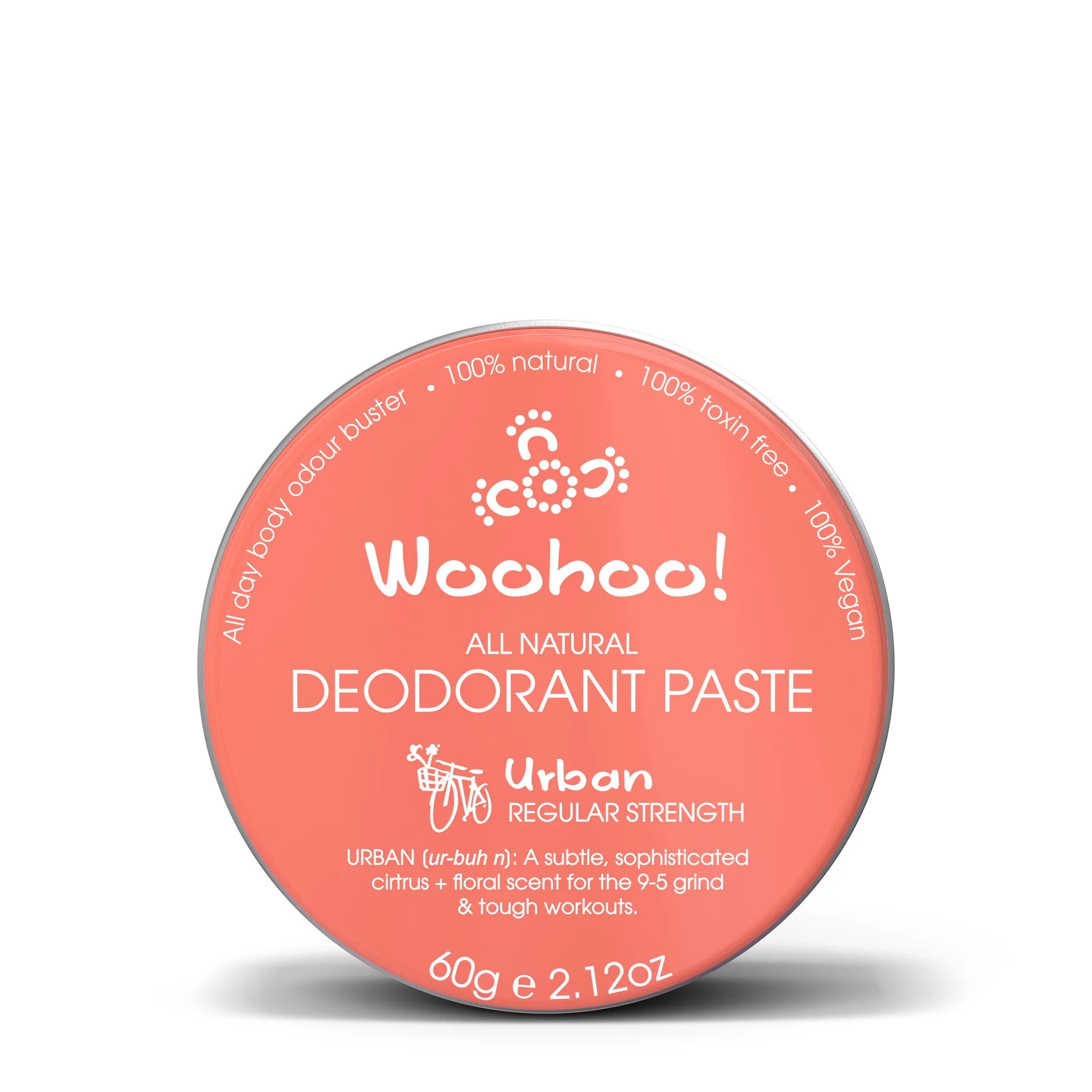 Woohoo Deodorant Paste Urban (Regular Strength) Tin 60g