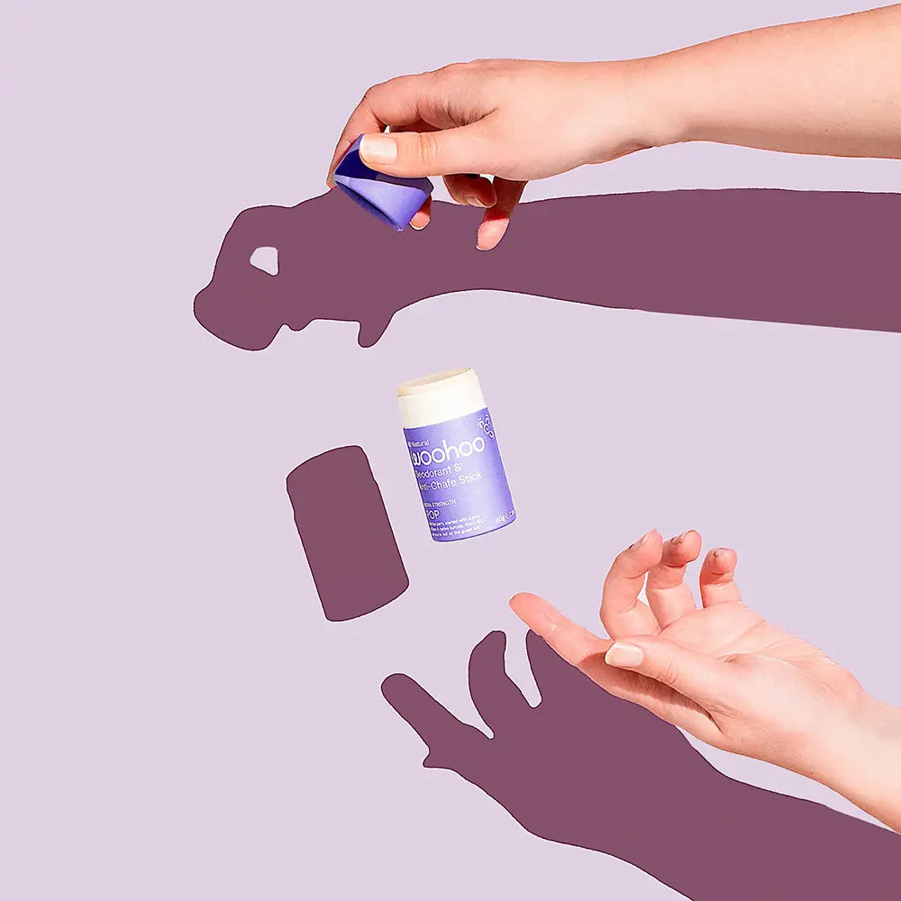 Woohoo Natural Deodorant & Anti-Chafe Stick (Pop) 60g