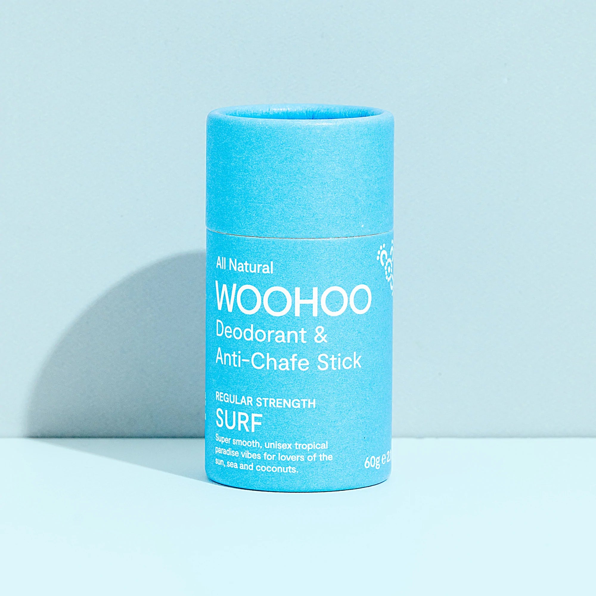 Woohoo Natural Deodorant & Anti-Chafe Stick (Surf) 60g-The Living Co.