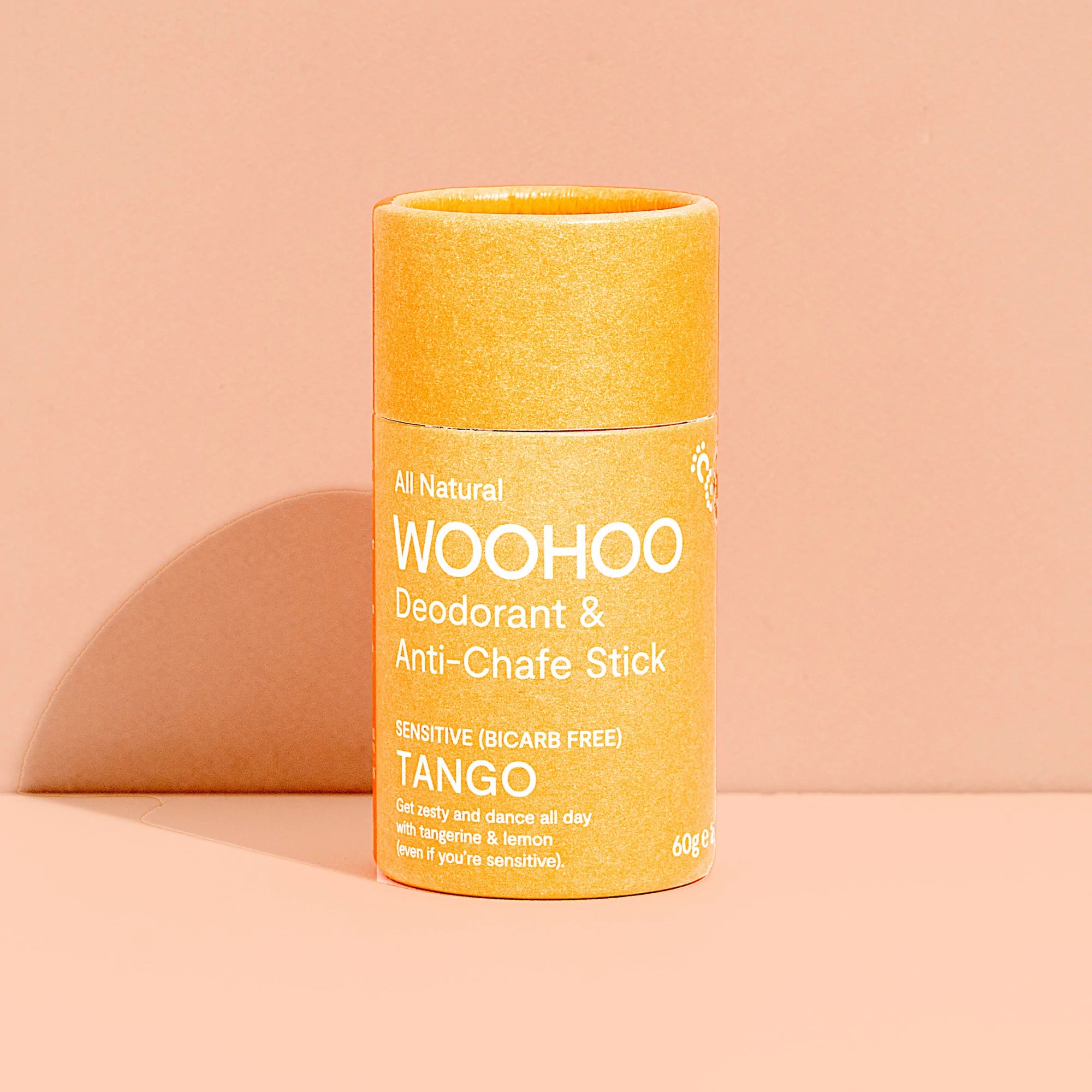 Woohoo Natural Deodorant & Anti-Chafe Stick (Tango) 60g-The Living Co.