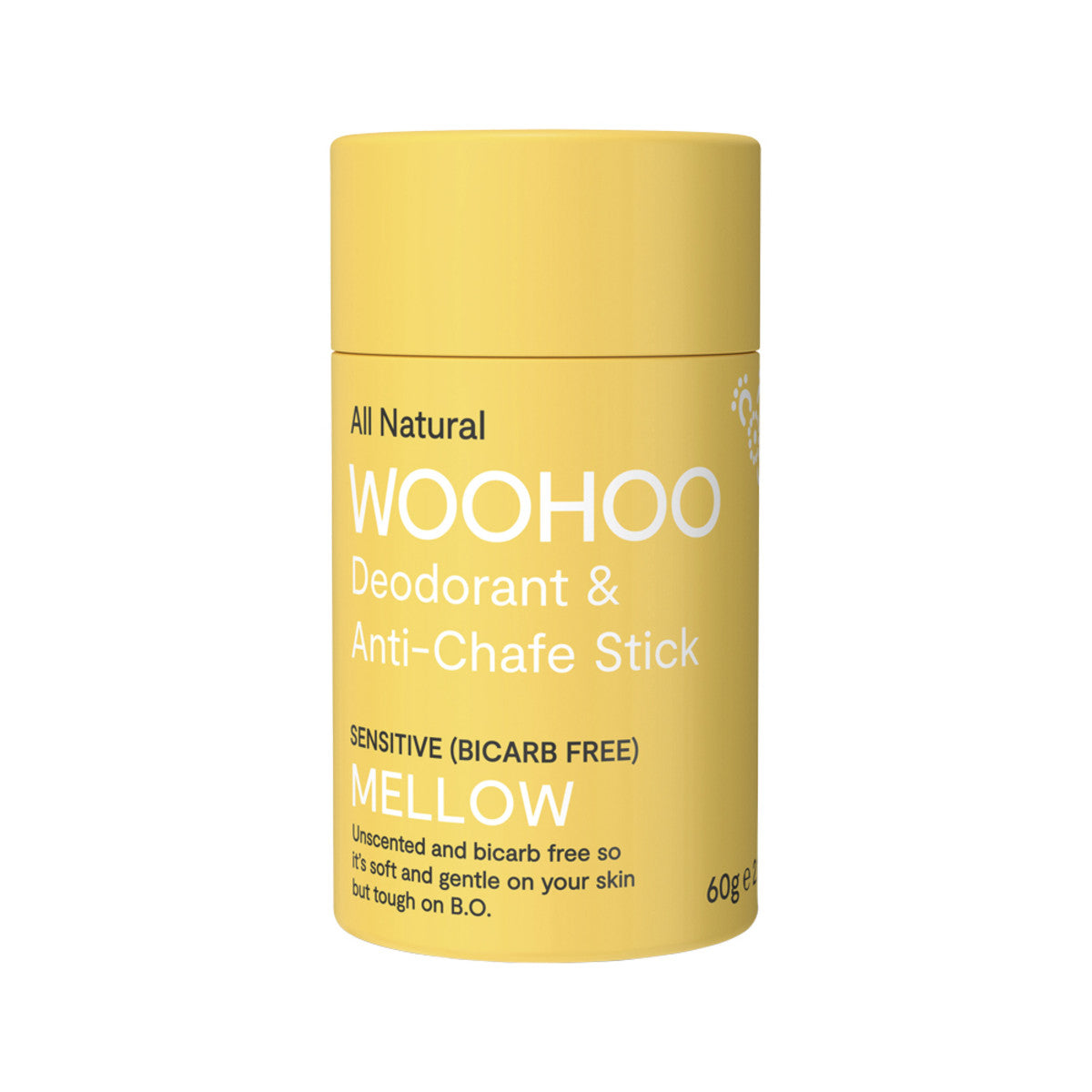 Woohoo Natural Deodorant & Anti-Chafe Stick (Mellow) 60g