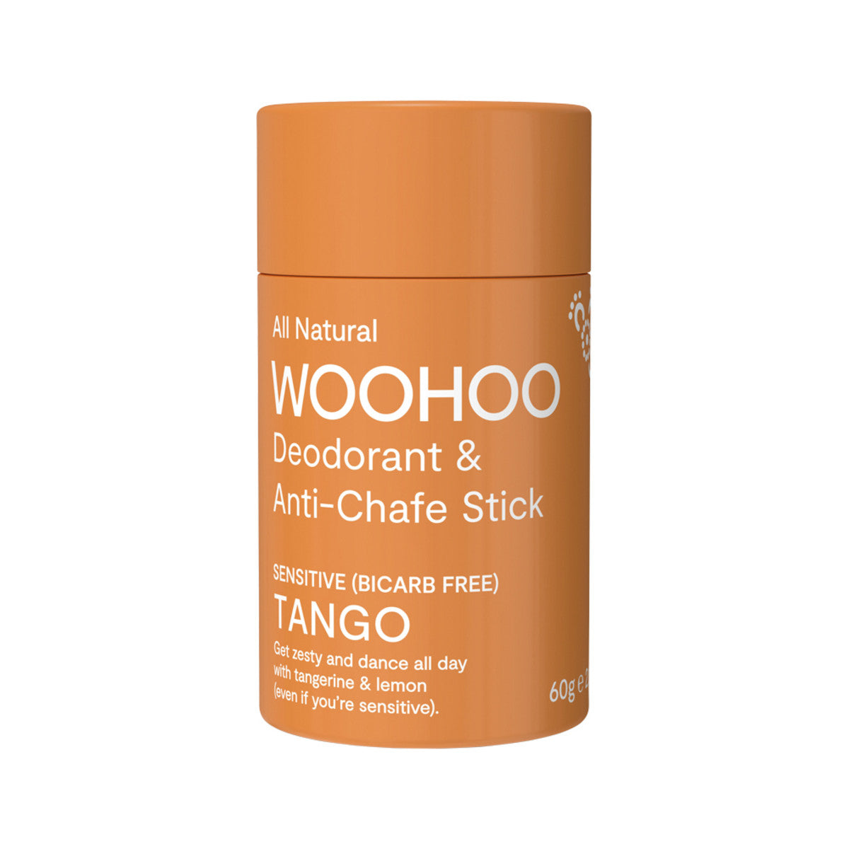 Woohoo Natural Deodorant & Anti-Chafe Stick (Tango) 60g-The Living Co.