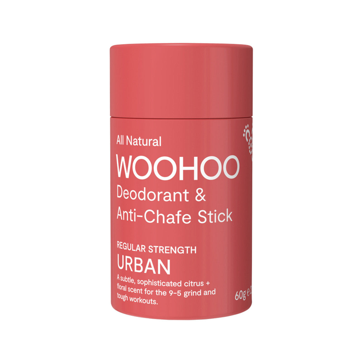 Woohoo Natural Deodorant & Anti-Chafe Stick (Urban) 60g