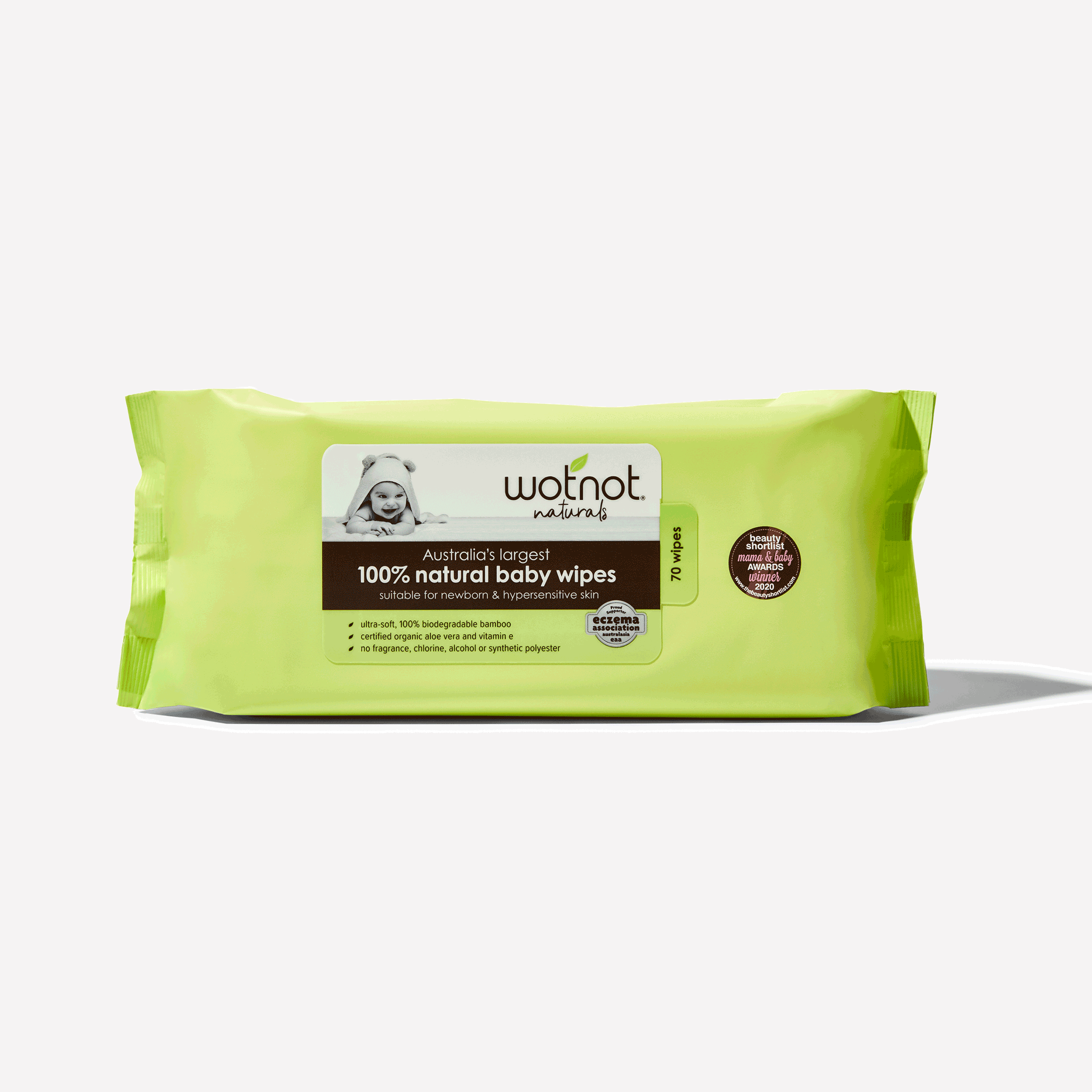 Wotnot 100% Natural Baby Wipes - 70-The Living Co.