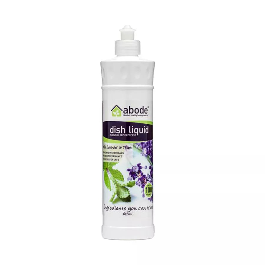 Abode Dish Liquid Wild Lavender & Mint [500ml or 5L Bulk]-The Living Co.