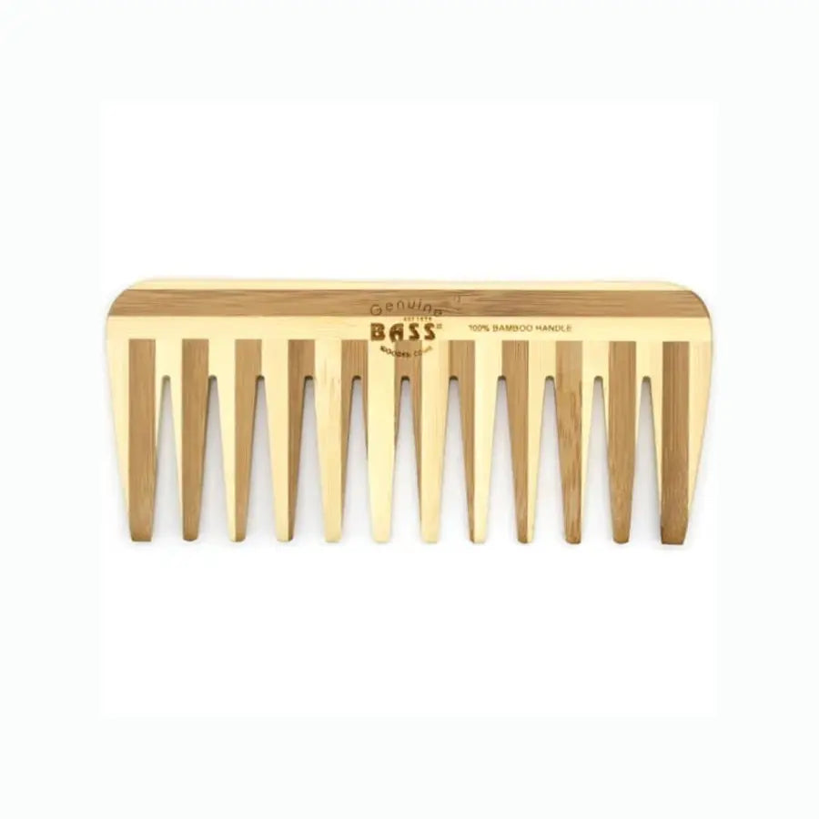 Bass Bamboo Medium Wide Tooth Comb