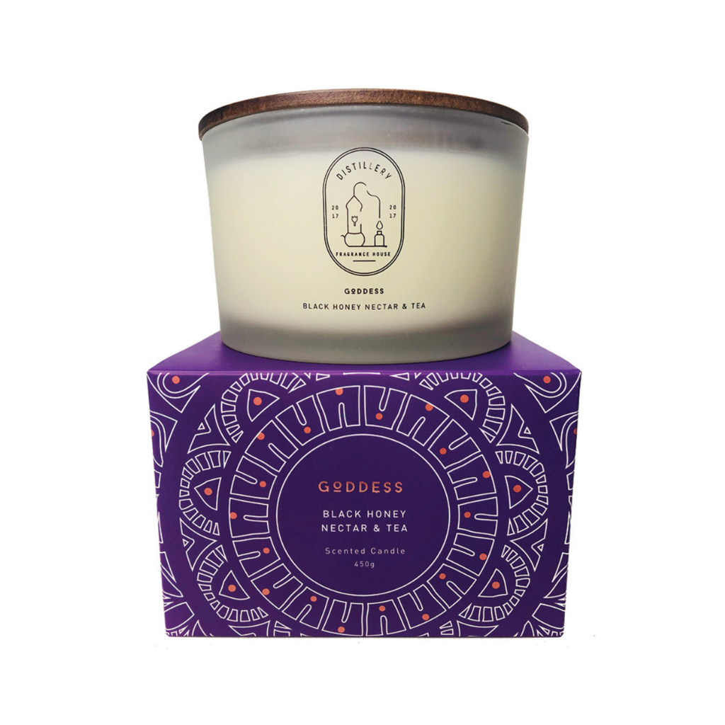 Distillery Fragrance House Soy Candle Goddess Black Honey Nectar & Tea 450g