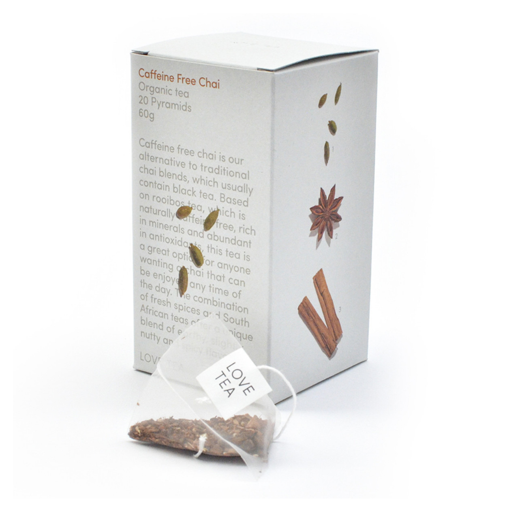 Love Tea Organic Caffeine Free Chai x 20 Pyramids
