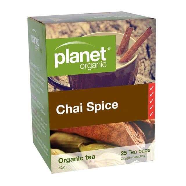 Planet Organic Chai Spice Tea Bags 25