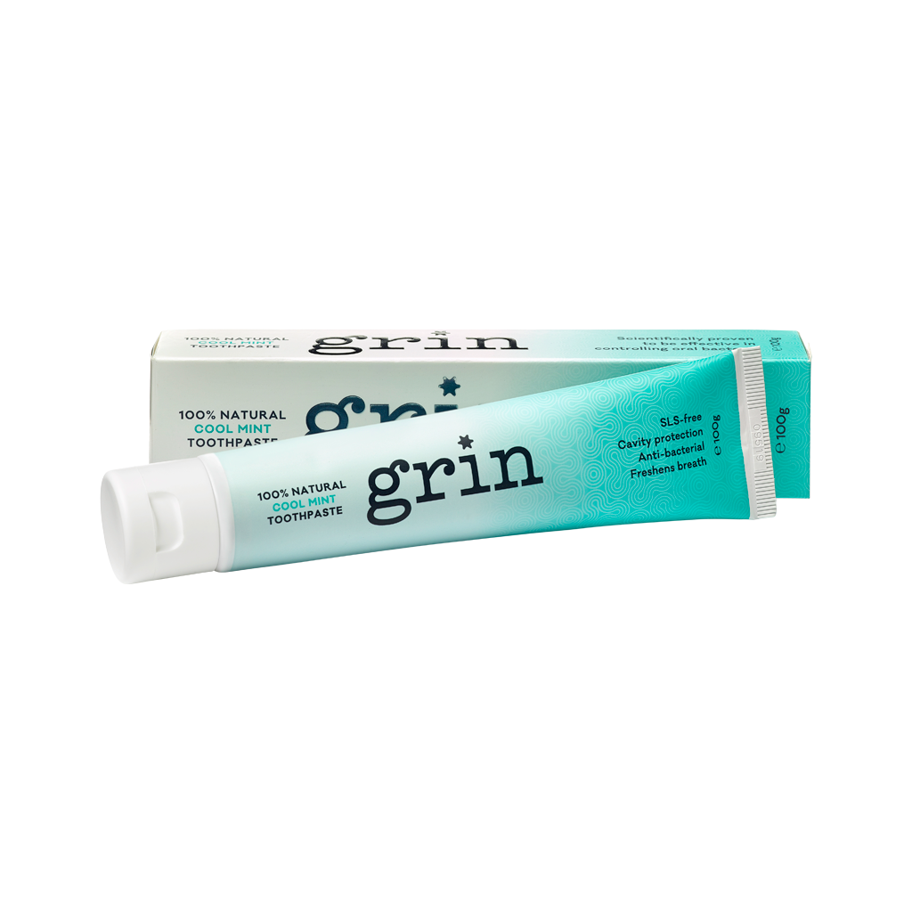 Grin Toothpaste Cool Mint 100g-The Living Co.