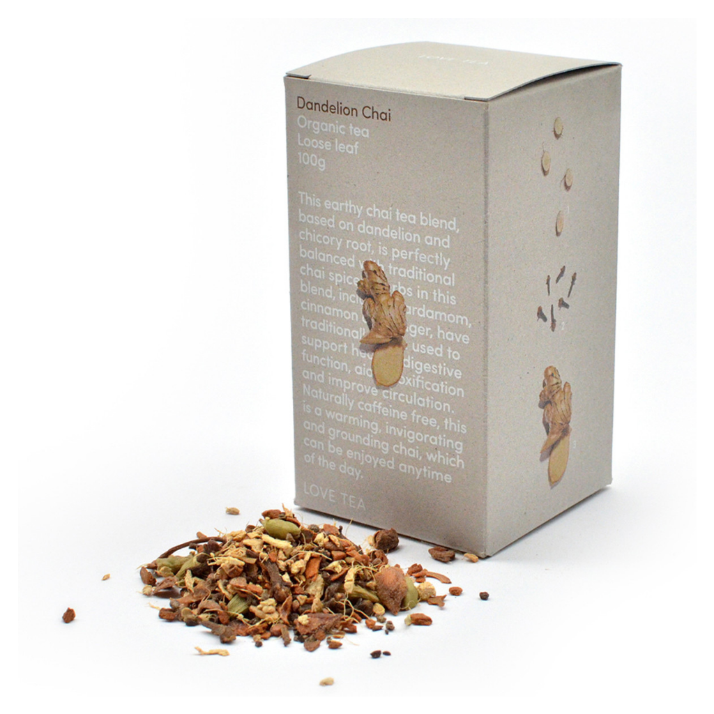 Love Tea Organic Dandelion Chai 100g-The Living Co.