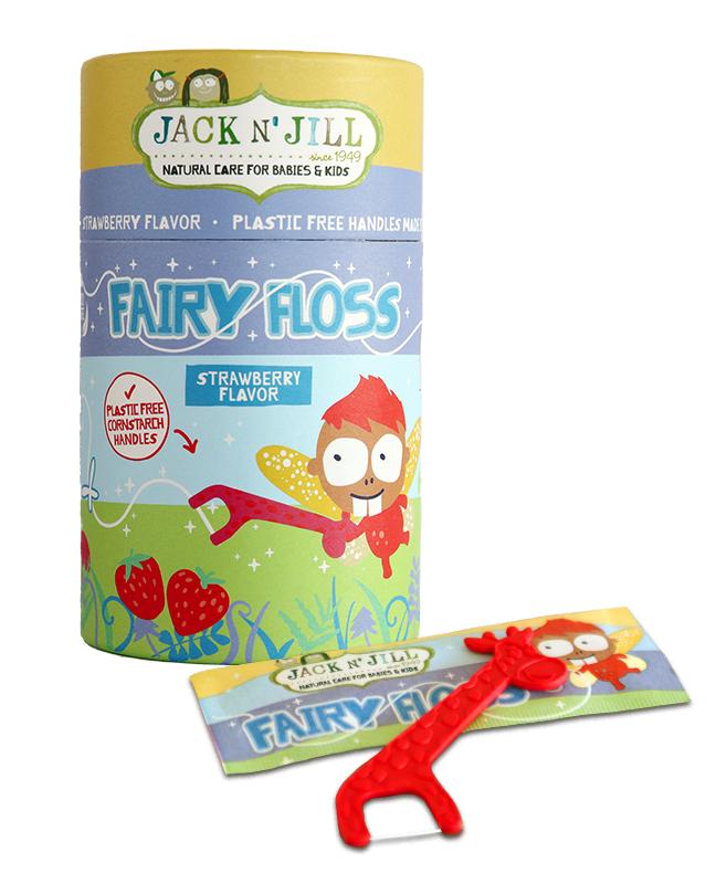 Jack n' Jill Fairy Floss Picks Strawberry x 30 Pack