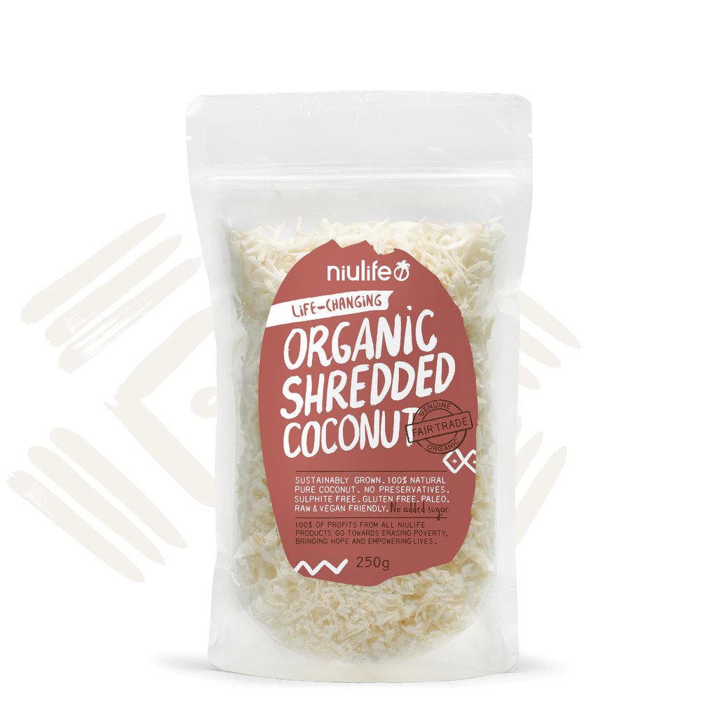 Niulife Shredded Coconut 250g-The Living Co.