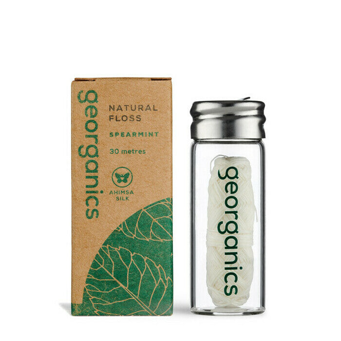 Georganics Natural Floss - Spearmint 50m-The Living Co.