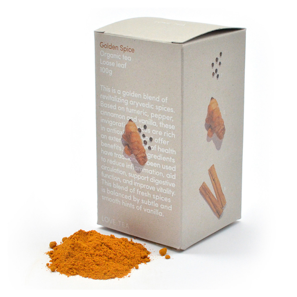 Love Tea Organic Golden Spice 100g-The Living Co.