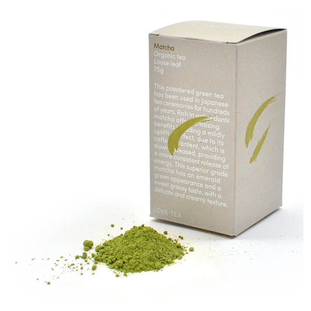 Love Tea Organic Matcha 75g-The Living Co.