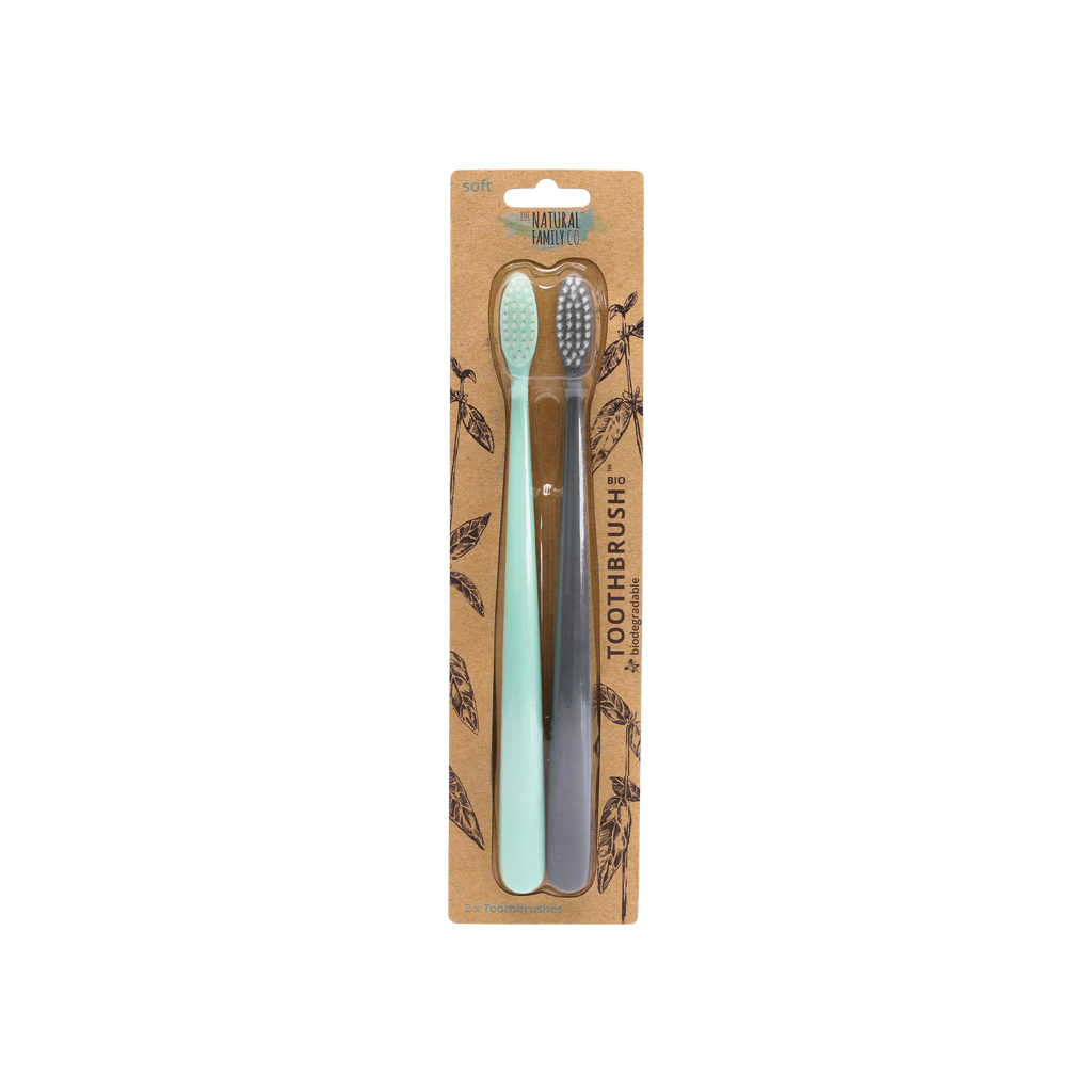 NFco Bio Toothbrush (Twin Pack) River Mint & Monsoon Mist