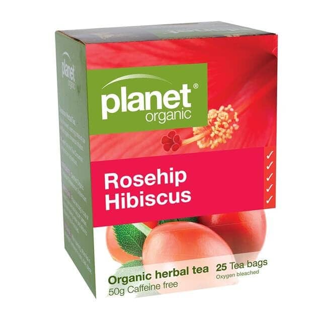 Planet Organic Rosehip & Hibiscus Tea Bags 25