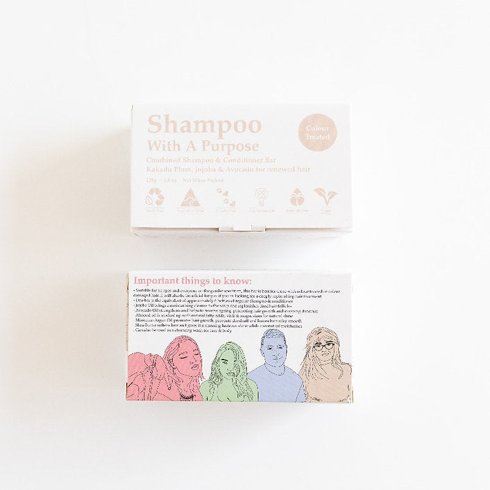 Shampoo With A Purpose Colour Treated Hair Shampoo/Conditioner Bar