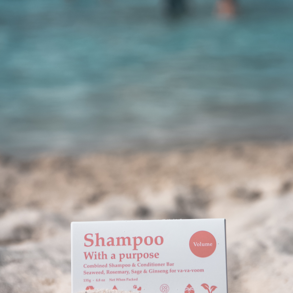 Shampoo With A Purpose Volume Shampoo/Conditioner Bar-The Living Co.