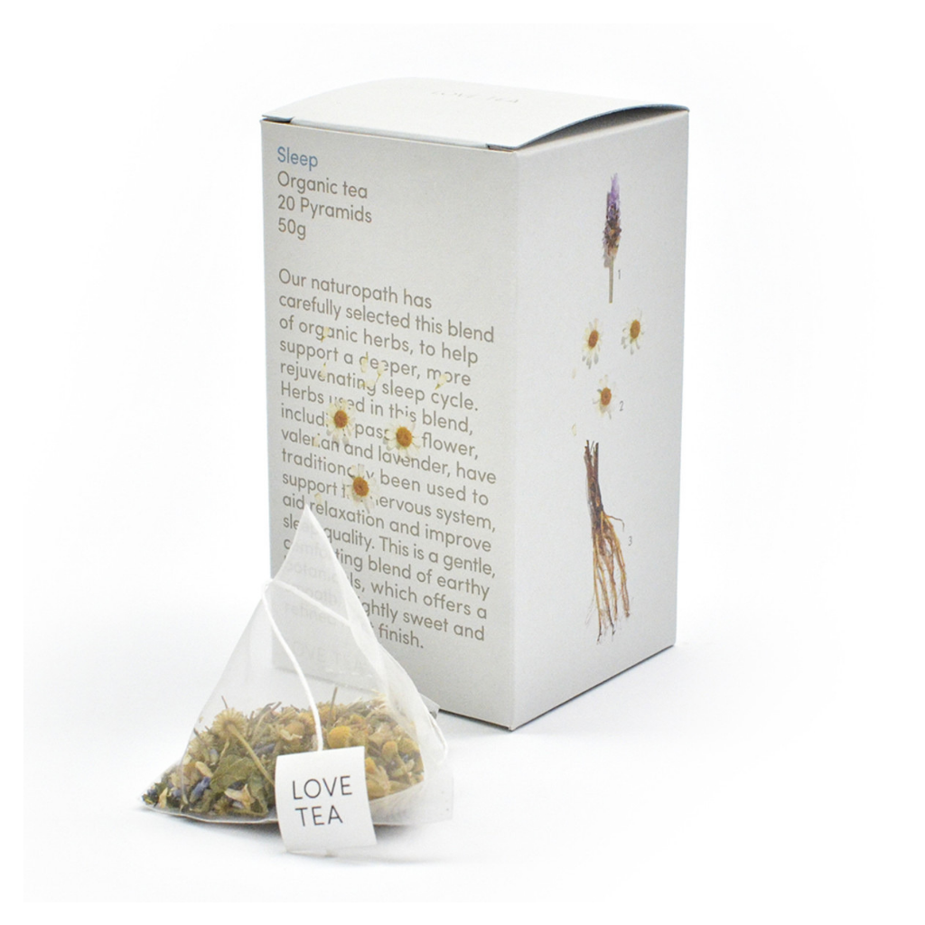 Love Tea Organic Sleep x 20 Pyramids-The Living Co.