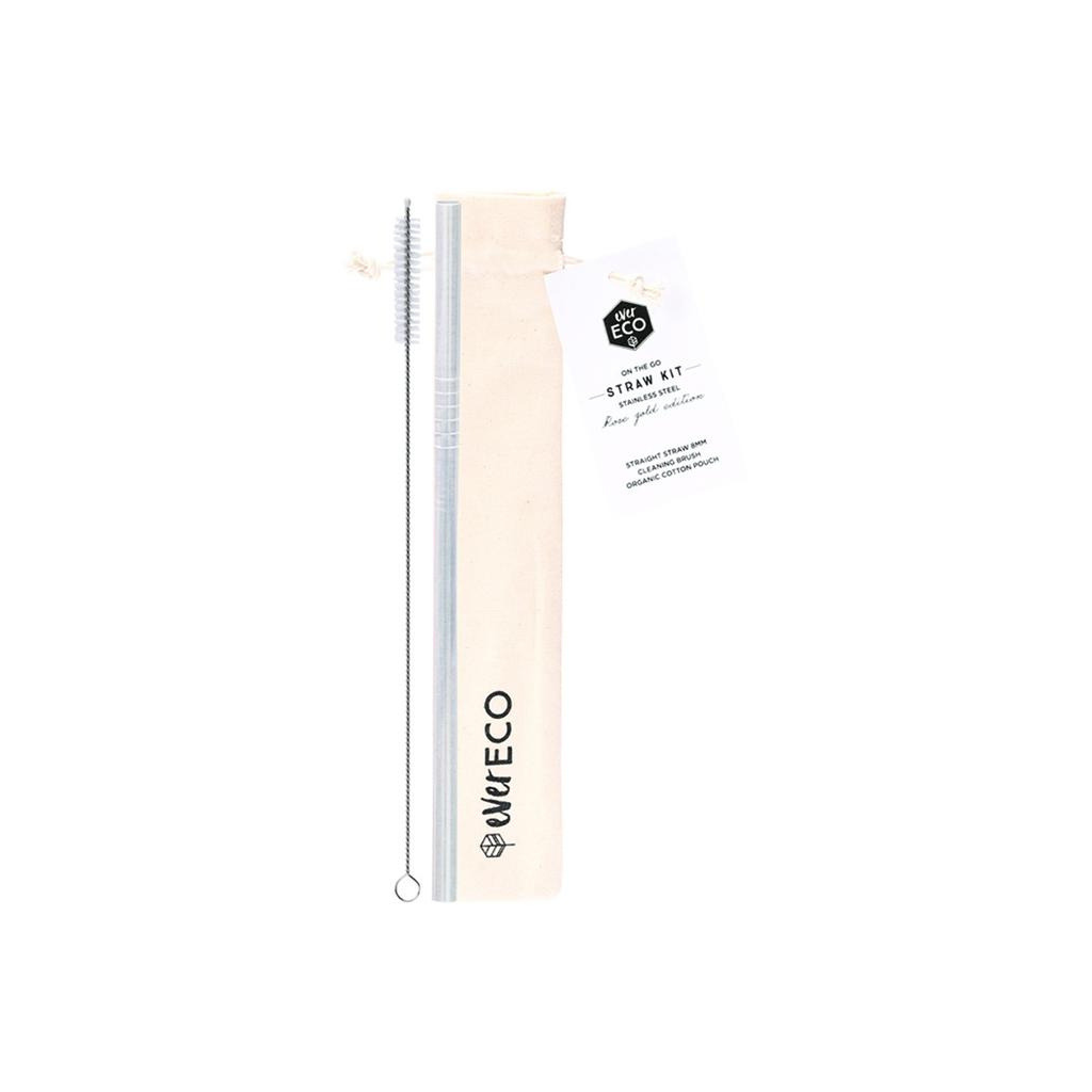 Ever Eco On-The-Go Straw Kit - Stainless Steel-The Living Co.