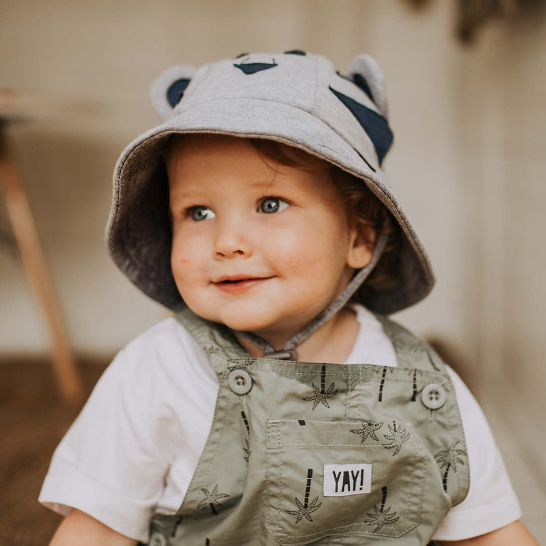 Bedhead Toddler Bucket Sun Hat - Tiger Grey Marle
