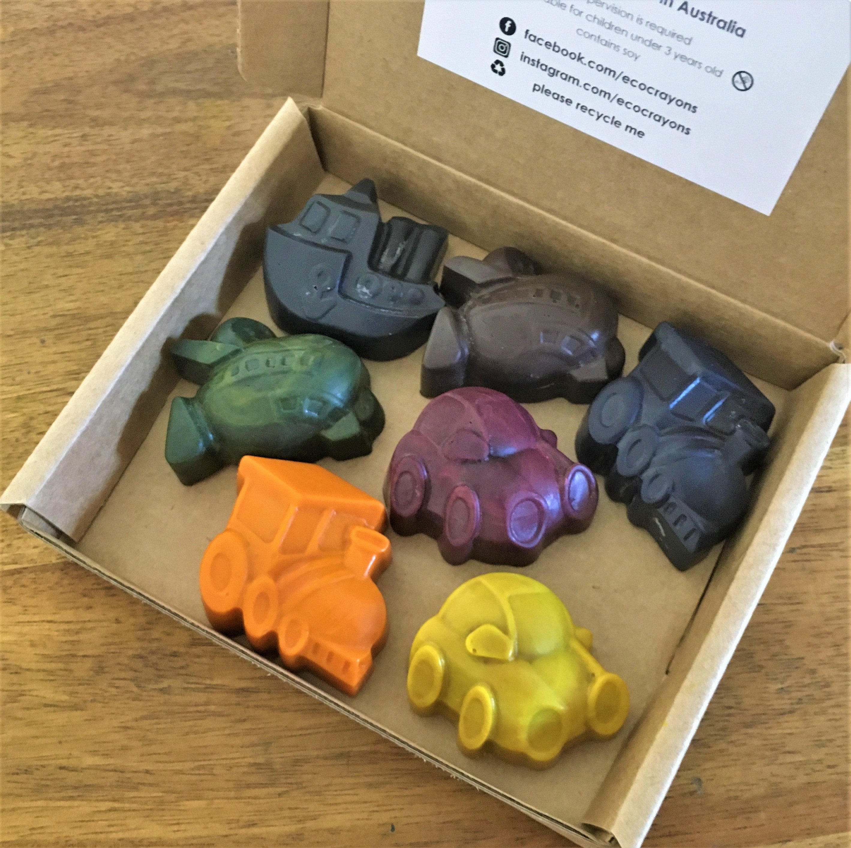 Eco Crayons Cars, Boats, Planes and Trains