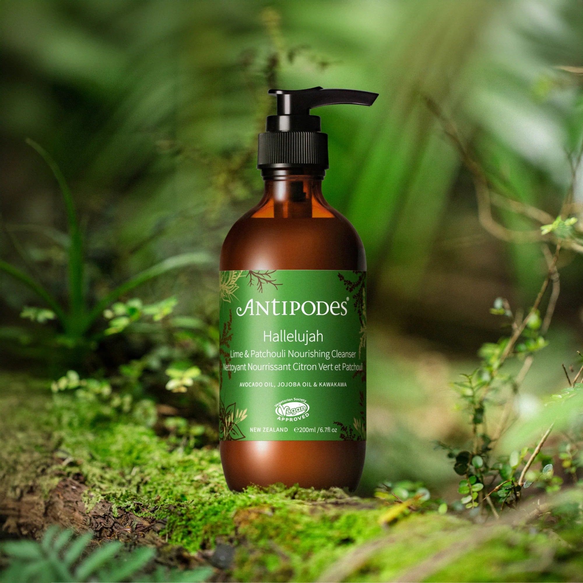 Antipodes Hallelujah Lime & Patchouli Cleanser 200ml-The Living Co.