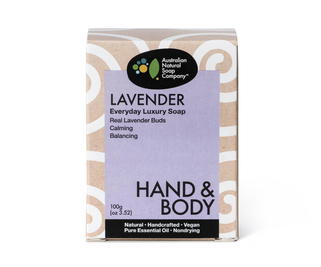 Australian Natural Soap Company Lavender Soap 100g-The Living Co.