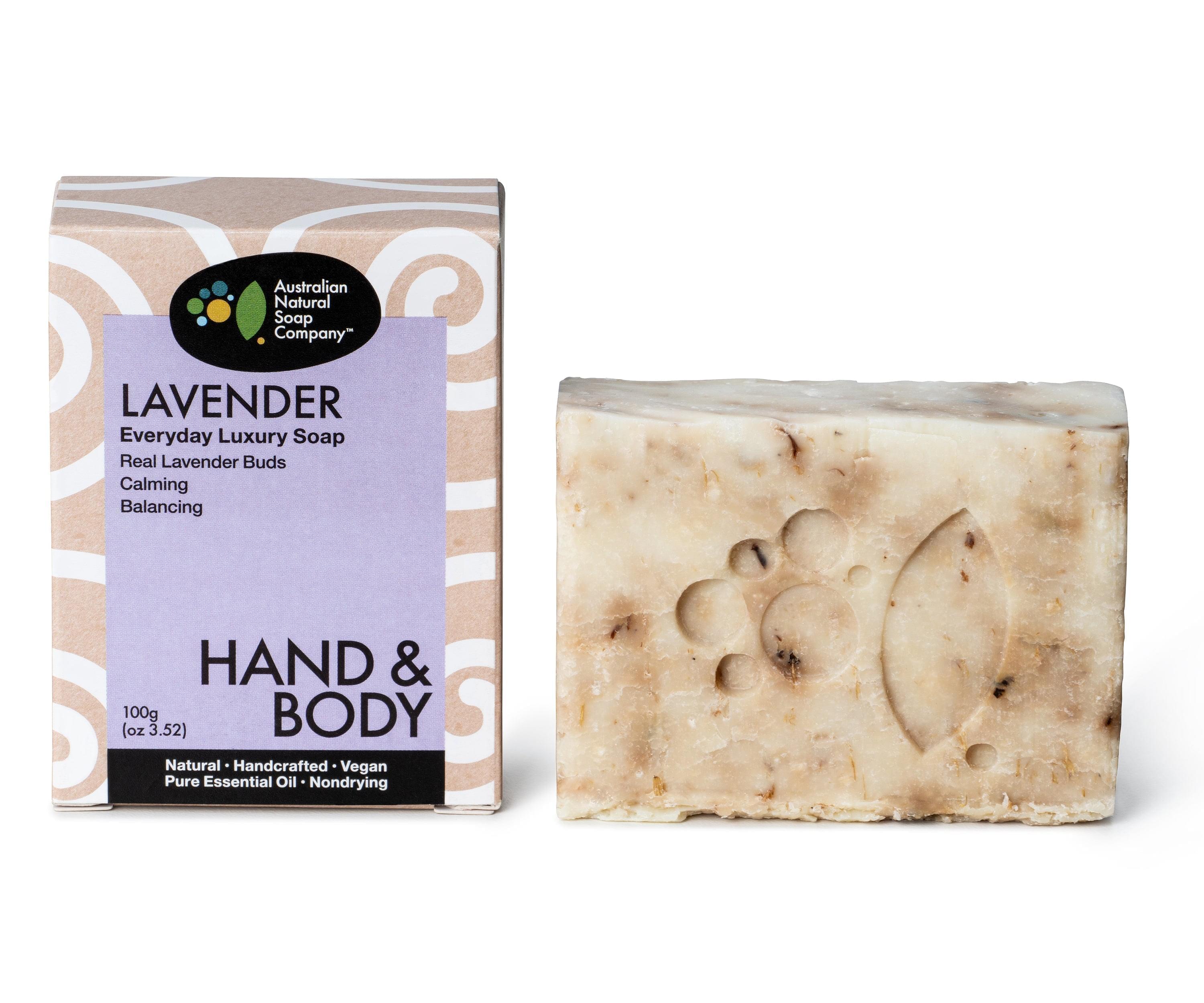 Australian Natural Soap Company Lavender Soap 100g-The Living Co.