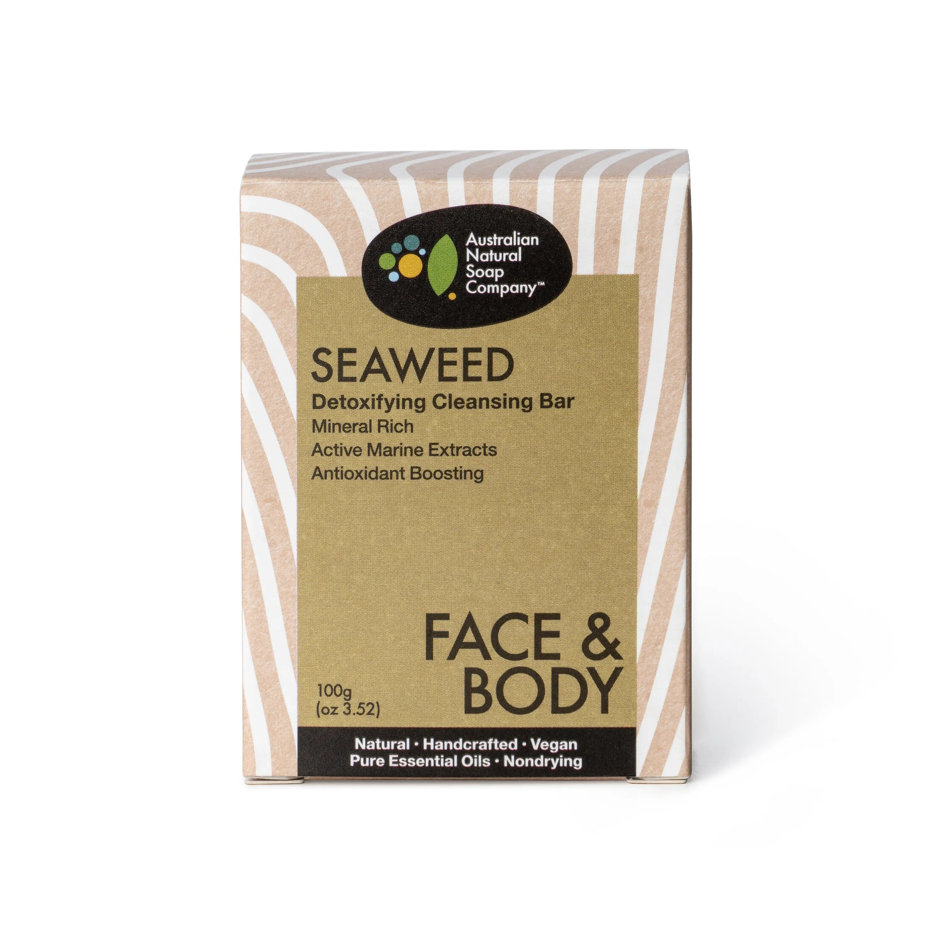 Australian Natural Soap Company Seaweed Detoxifying Cleanser 100g-The Living Co.