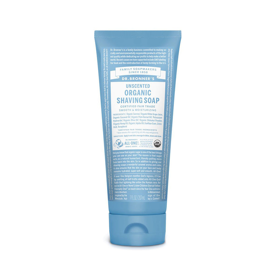 Dr. Bronner's Shaving Soap Baby Unscented-The Living Co.