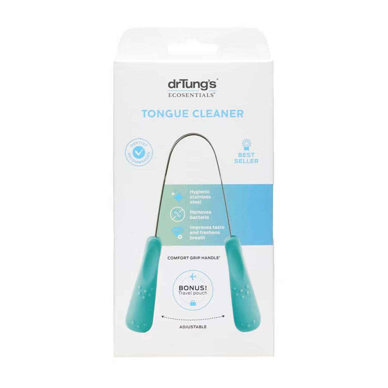 Dr Tung's Tongue Cleaner Stainless Steel-The Living Co.