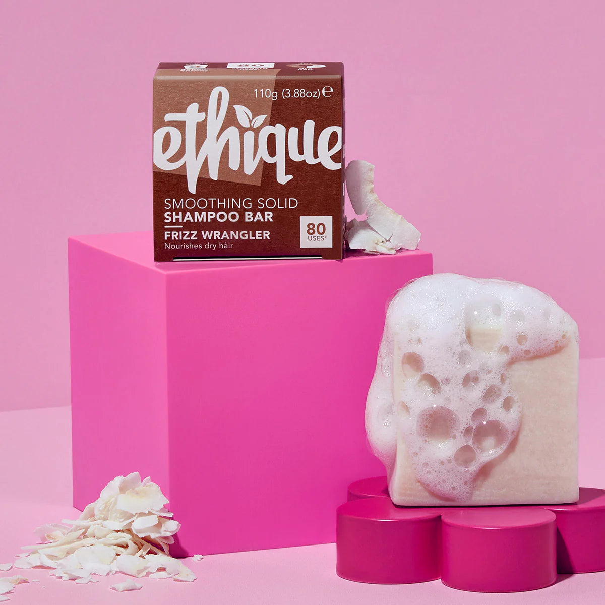 Ethique Smoothing Shampoo Bar for Frizzy Hair: Frizz Wrangler-The Living Co.