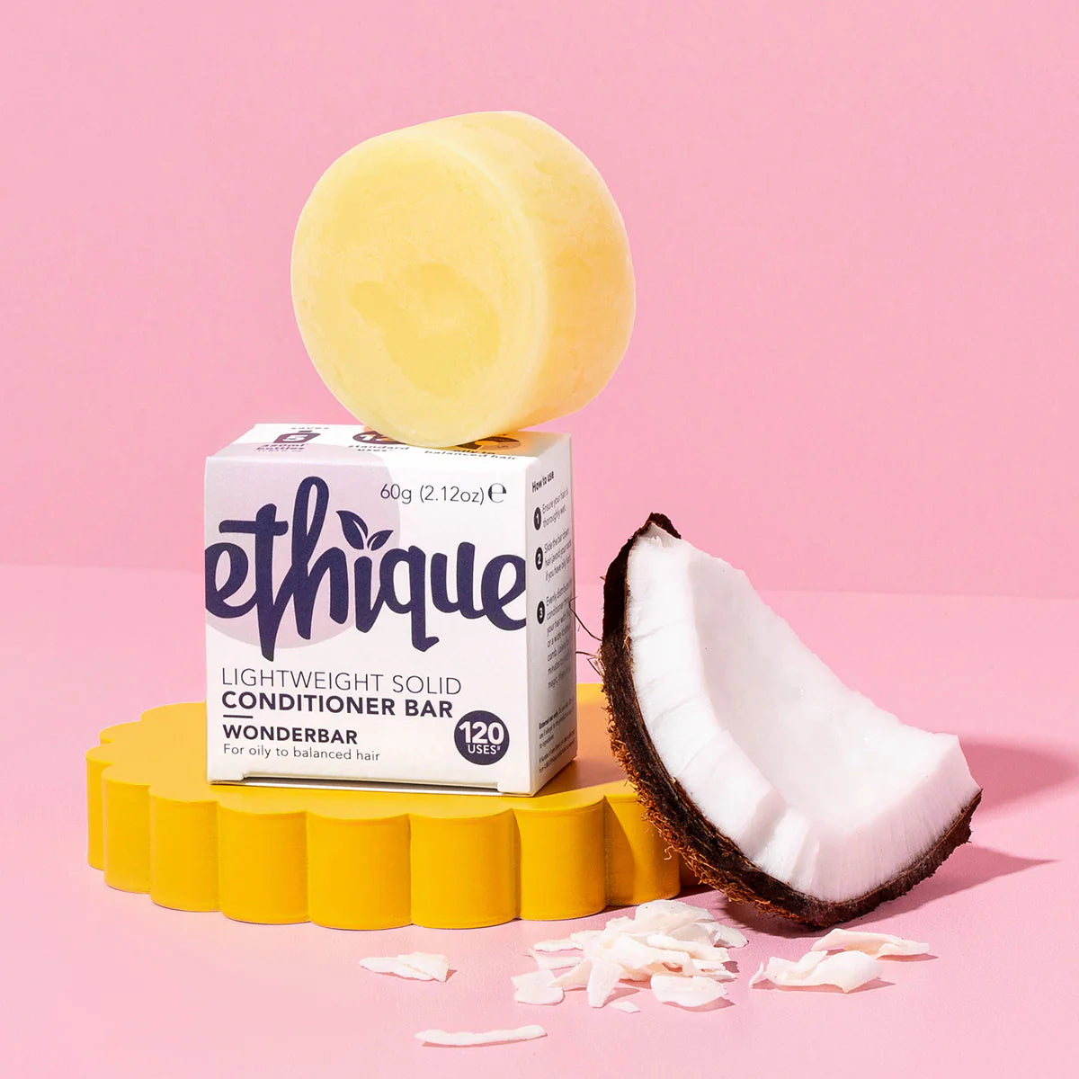 Ethique Solid Conditioner Wonderbar Bar for Balanced to oily hair (60g)-The Living Co.