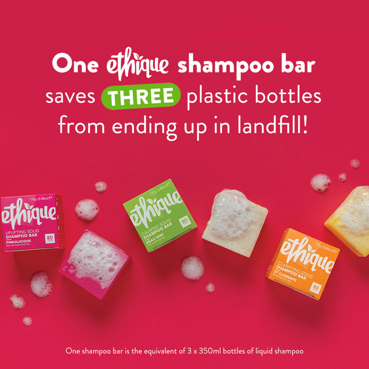 Ethique Reviving Shampoo Bar for Balanced Hair: Pinkalicious-The Living Co.