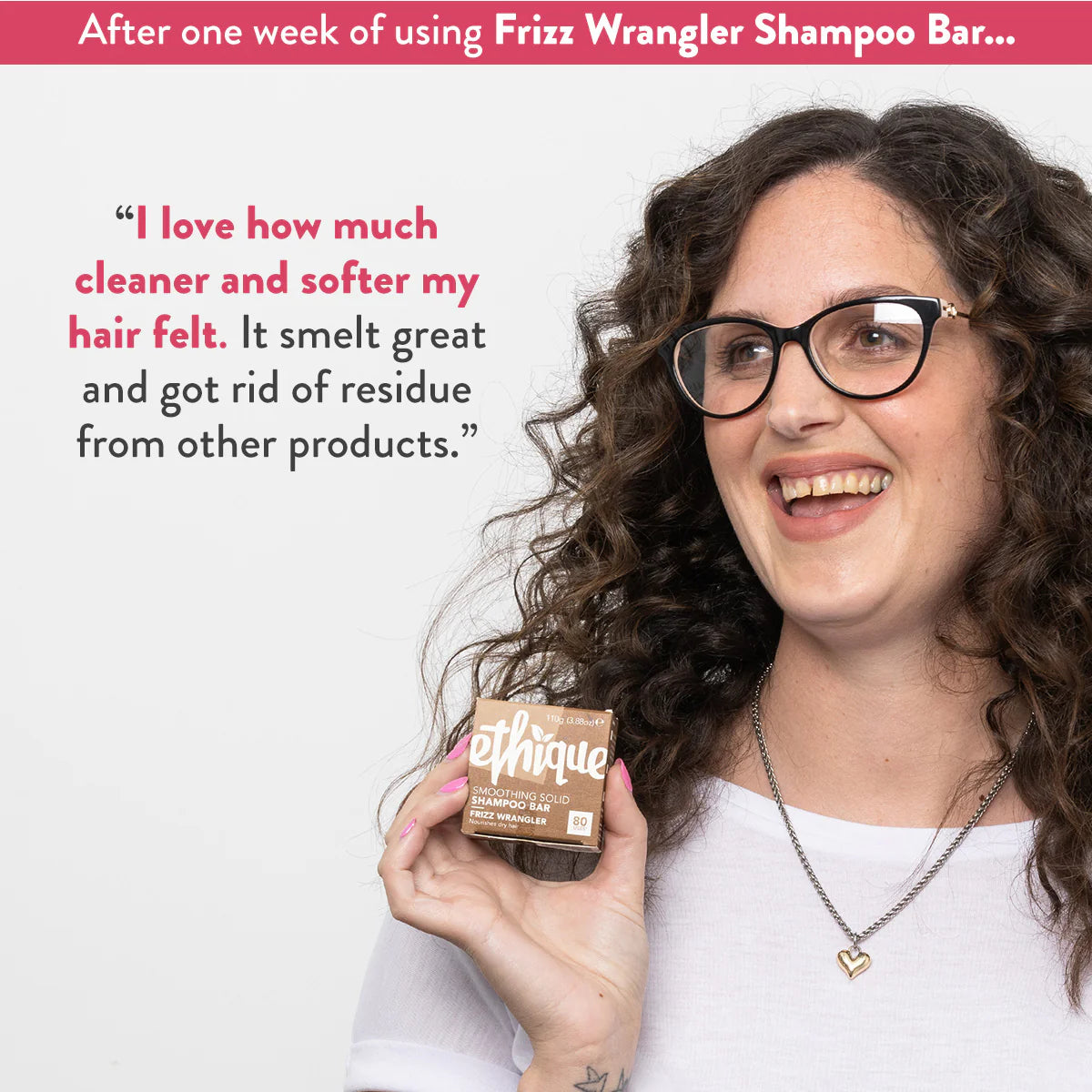 Ethique Smoothing Shampoo Bar for Frizzy Hair: Frizz Wrangler-The Living Co.