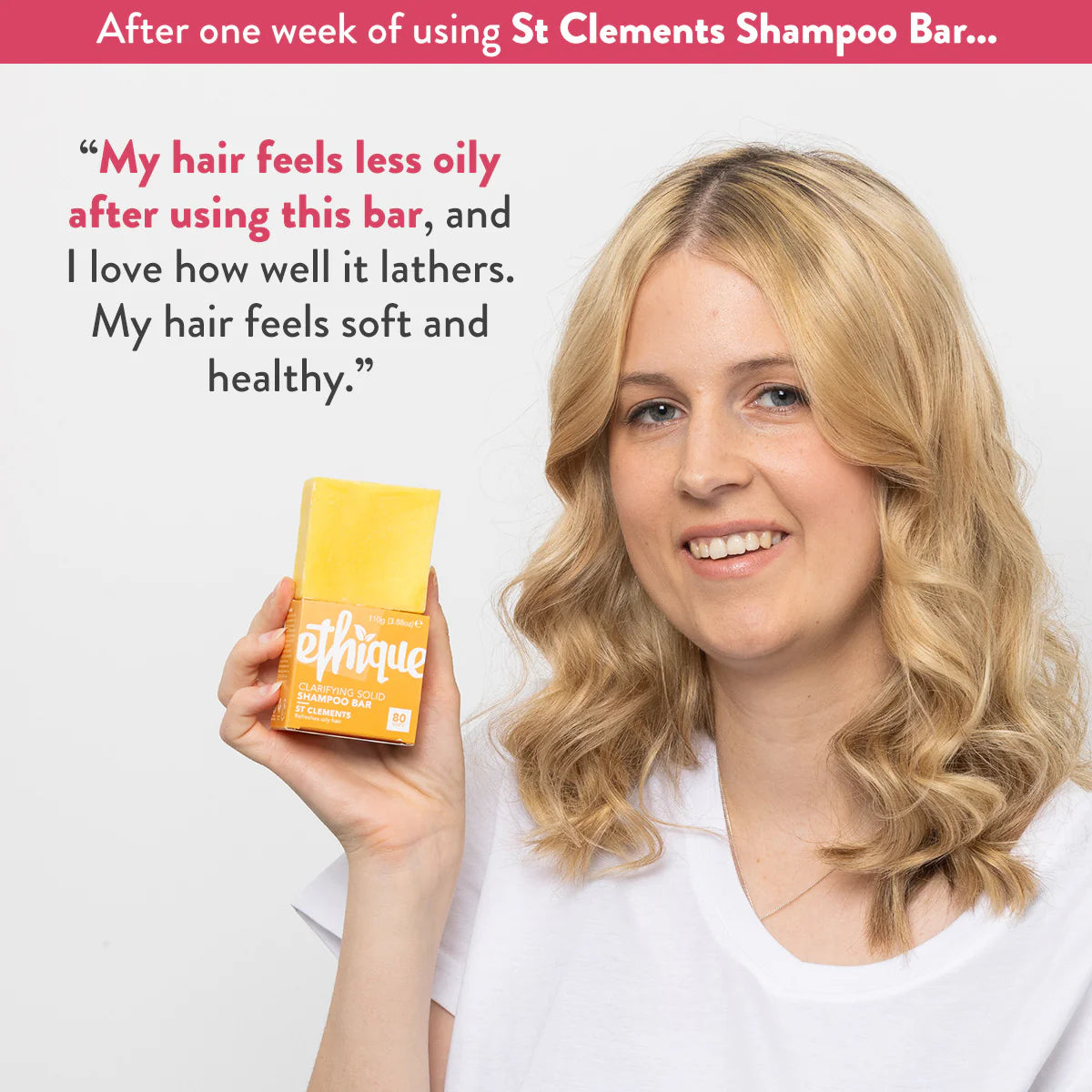Ethique Clarifying Shampoo Bar for Oily Scalp and Hair: St Clements-The Living Co.