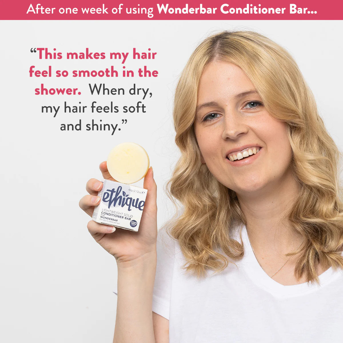 Ethique Solid Conditioner Wonderbar Bar for Balanced to oily hair (60g)