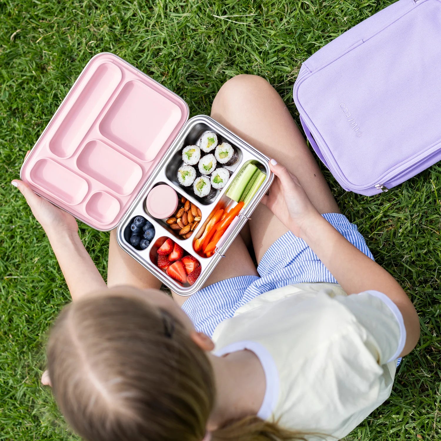 Ever Eco Stainless Steel Bento Lunch Box - Sorbet