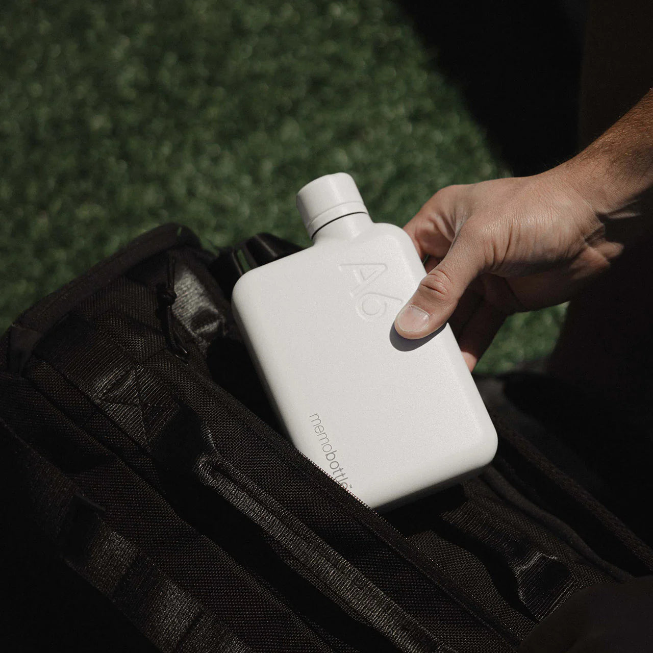 A6 memobottle (Stainless Steel) – White