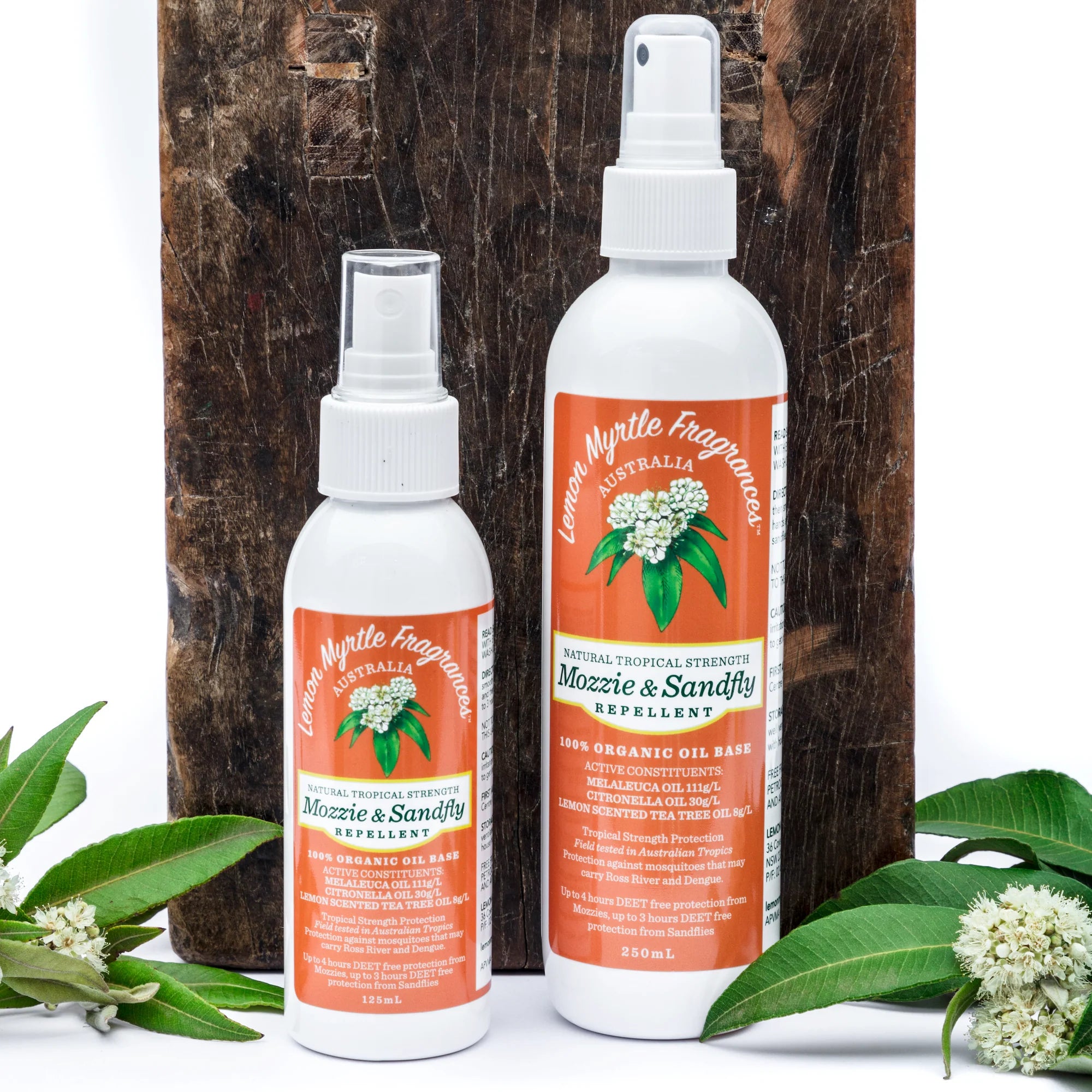 Lemon Myrtle Fragrances Mozzie & Sandfly Repellent 125ml-The Living Co.