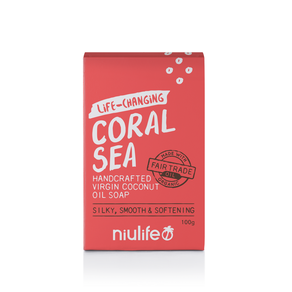 Niulife Coconut Oil Soap Coral Sea